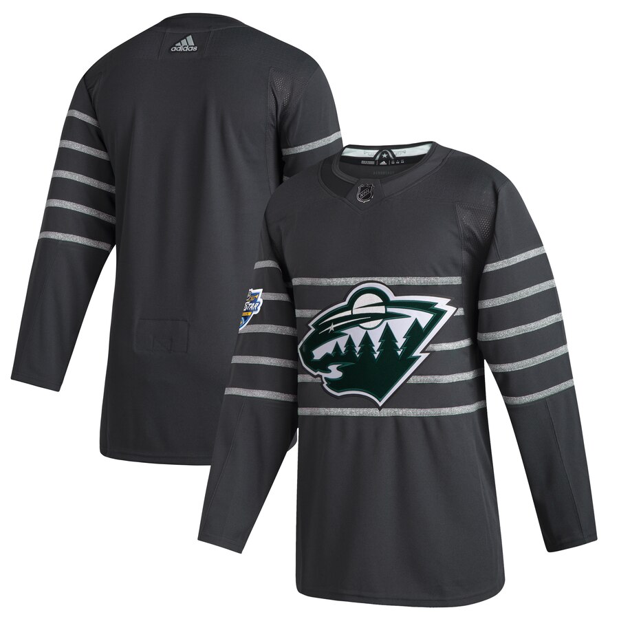 Men Minnesota Wild Adidas Gray 2020 NHL All Star Game Authentic Jersey->st.louis blues->NHL Jersey